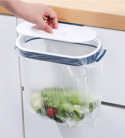 Soporte bolsas basura gris y blanco TH24055