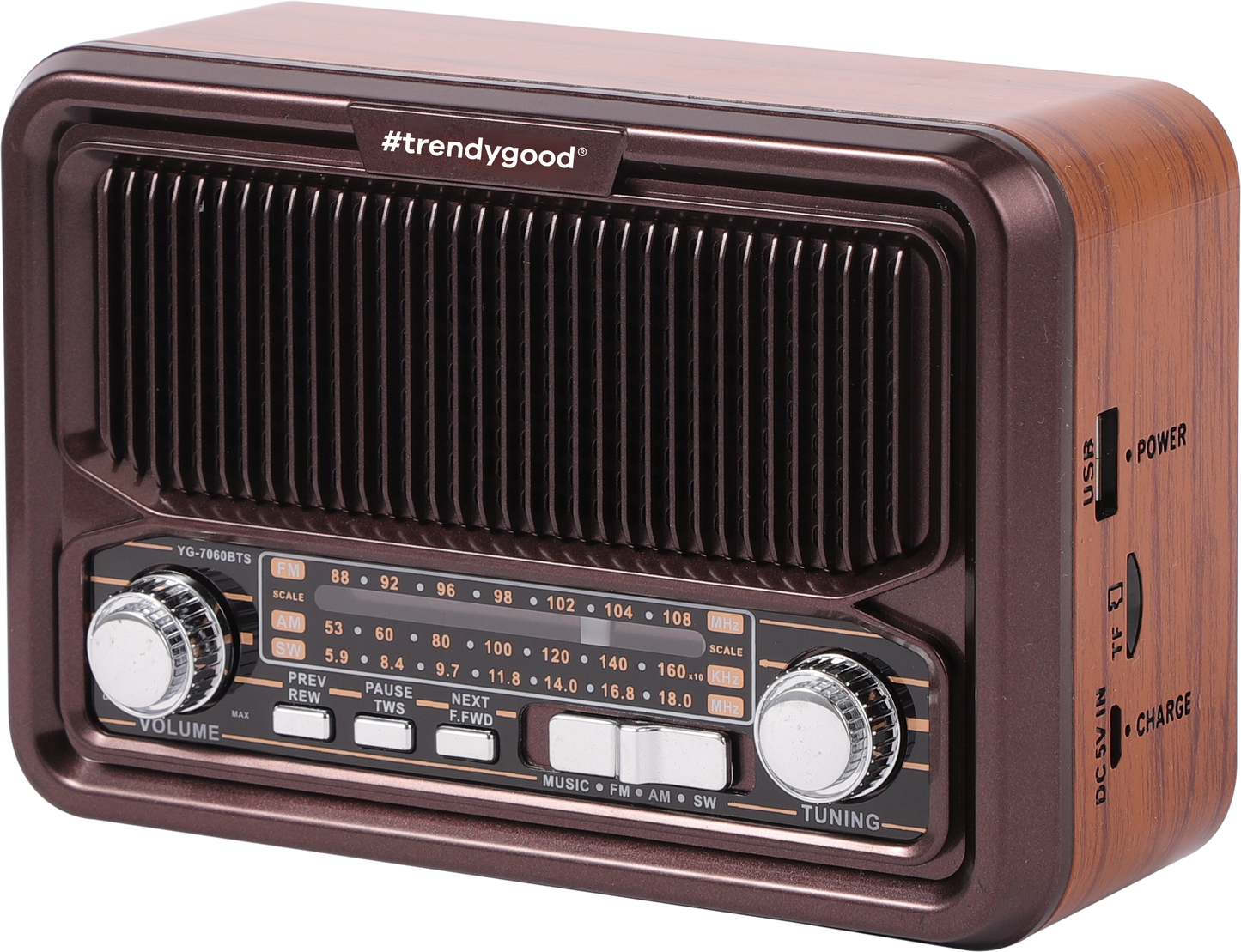 Radio Retro Bluetooth y Solar TG24107