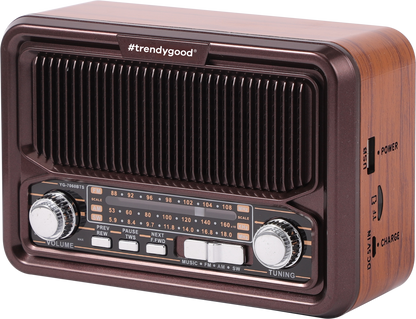 Radio Retro Bluetooth y Solar TG24107
