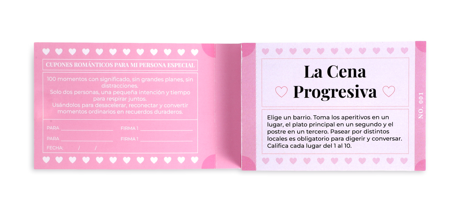 100 Cupones románticos para enamorados TG24113