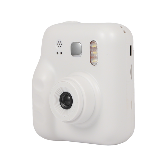 Cámara Digital con Impresora Térmica Blanca+ 4 rollos de impresión de colores TG24126B