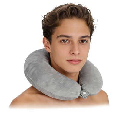 Cojín de viaje gris TL24111G