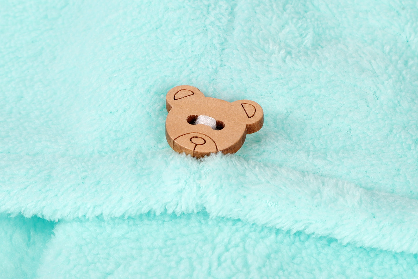 Toalla-gorro de microfibra para secar el pelo verde TL24101